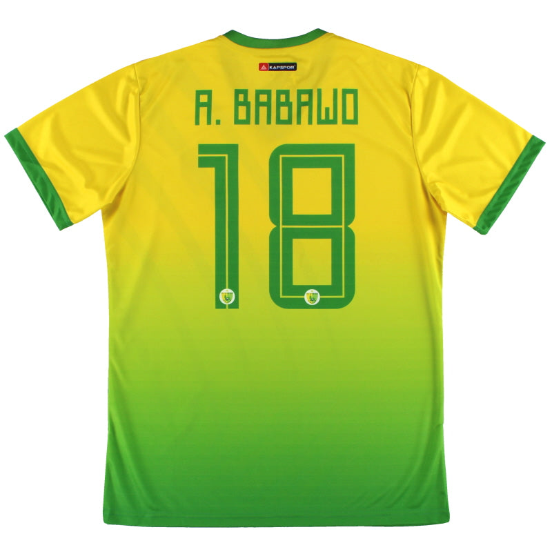 2019-20 Plateau United Kapspor Player Issue Home Shirt A.Babawo #18 *w/tags* L  Football Shirt