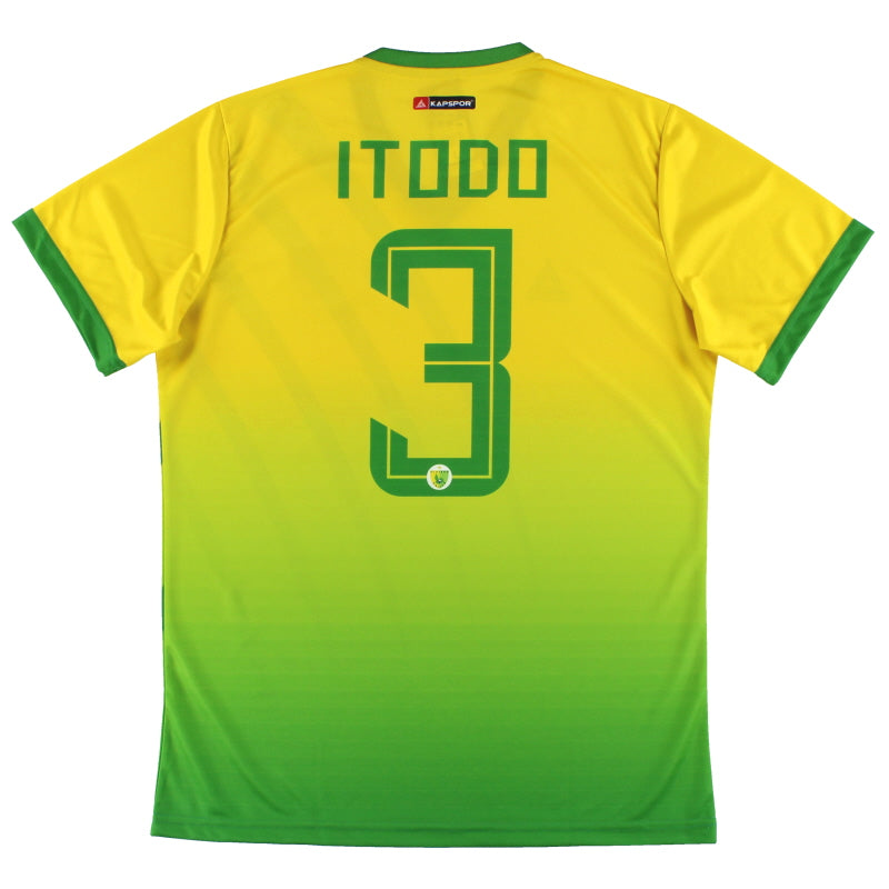 2019-20 Plateau United Kapspor Player Issue Home Shirt Itodo #3 *w/tags* L  Football Shirt