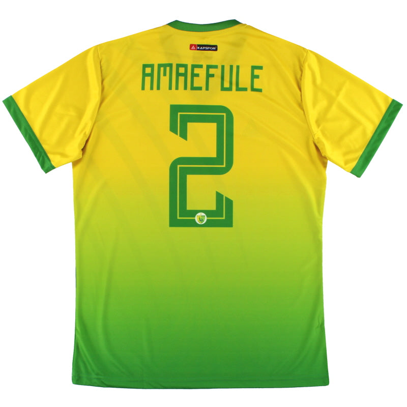 2019-20 Plateau United Kapspor Player Issue Home Shirt Amaefule #2 *w/tags* L  Football Shirt