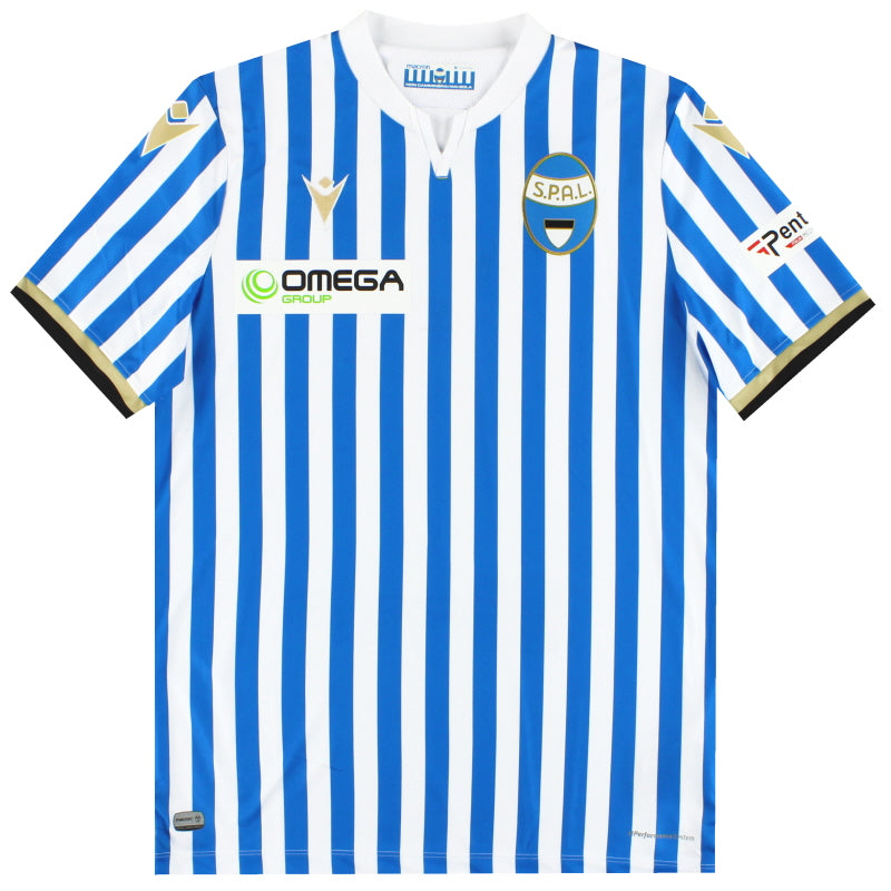 2019-20 SPAL Macron Home Shirt *As New* M Football Shirt