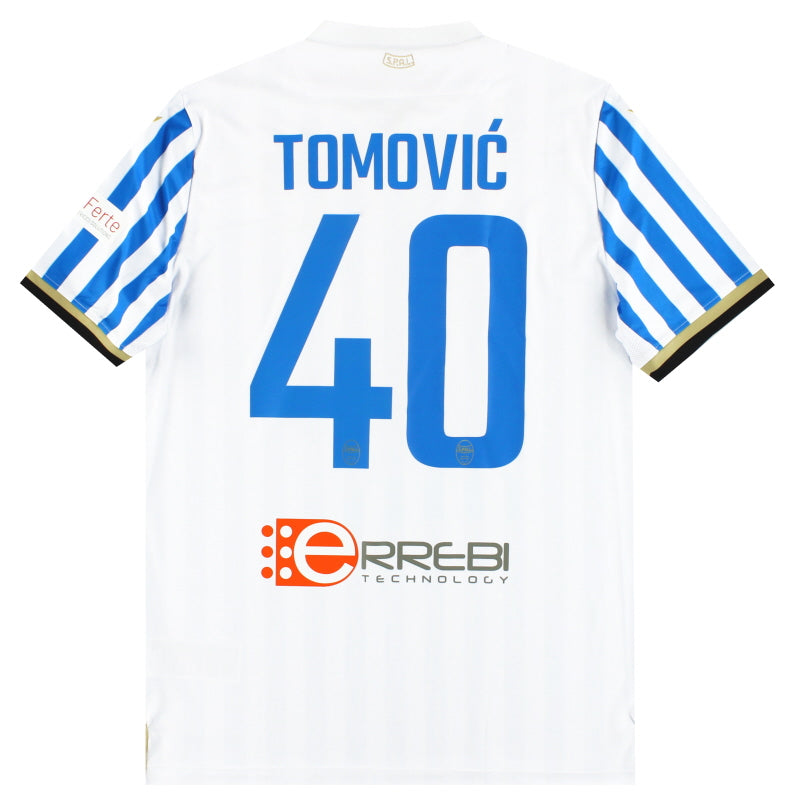 2019-20 SPAL Macron Home Shirt Tomovic #40 *w/tags* L Football Shirt