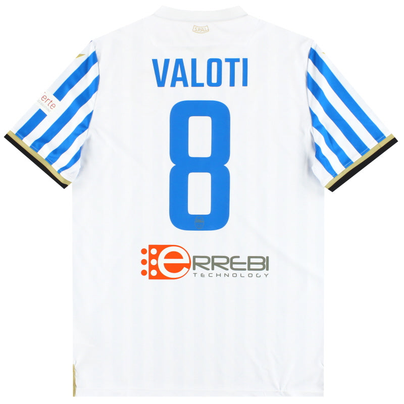 2019-20 SPAL Macron Player Issue Home Shirt Valoti #8 *w/tags* L Football Shirt