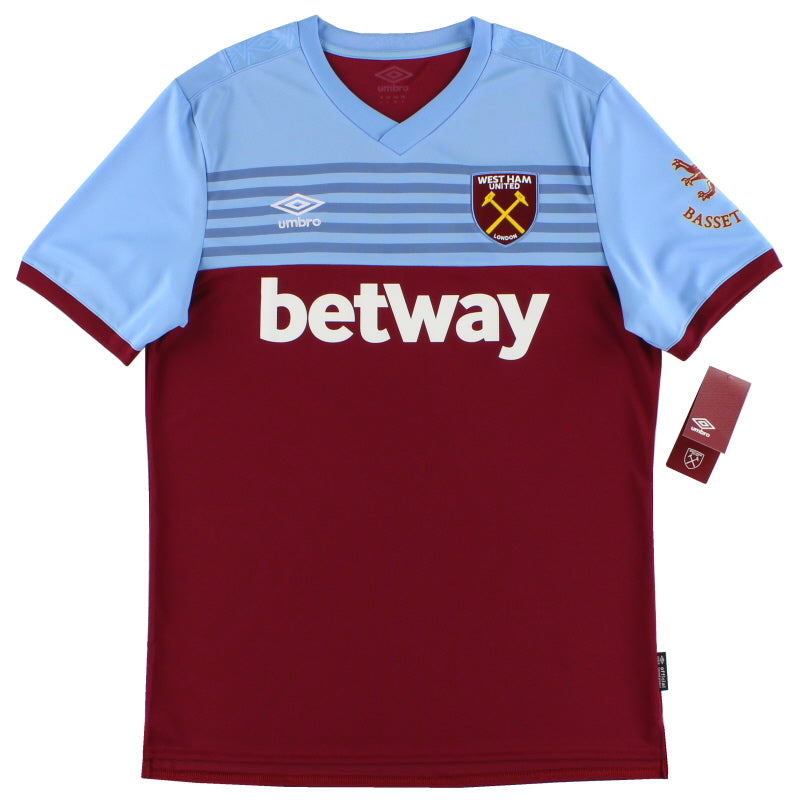 2019-20 West Ham Umbro Home Shirt *w/tags* XXL Football Shirt