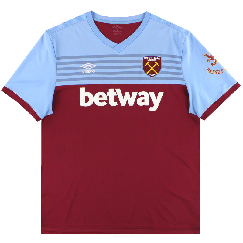 2019-20 West Ham Umbro Home Shirt XXL Football Shirt