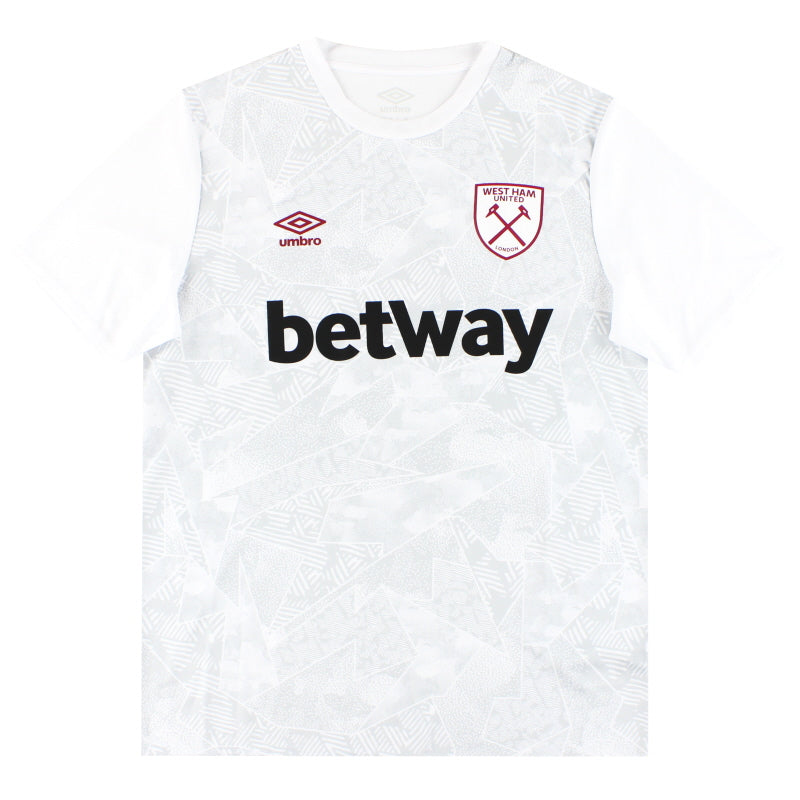 2019-20 West Ham Umbro Warm Up Shirt *As New* L Football Shirt