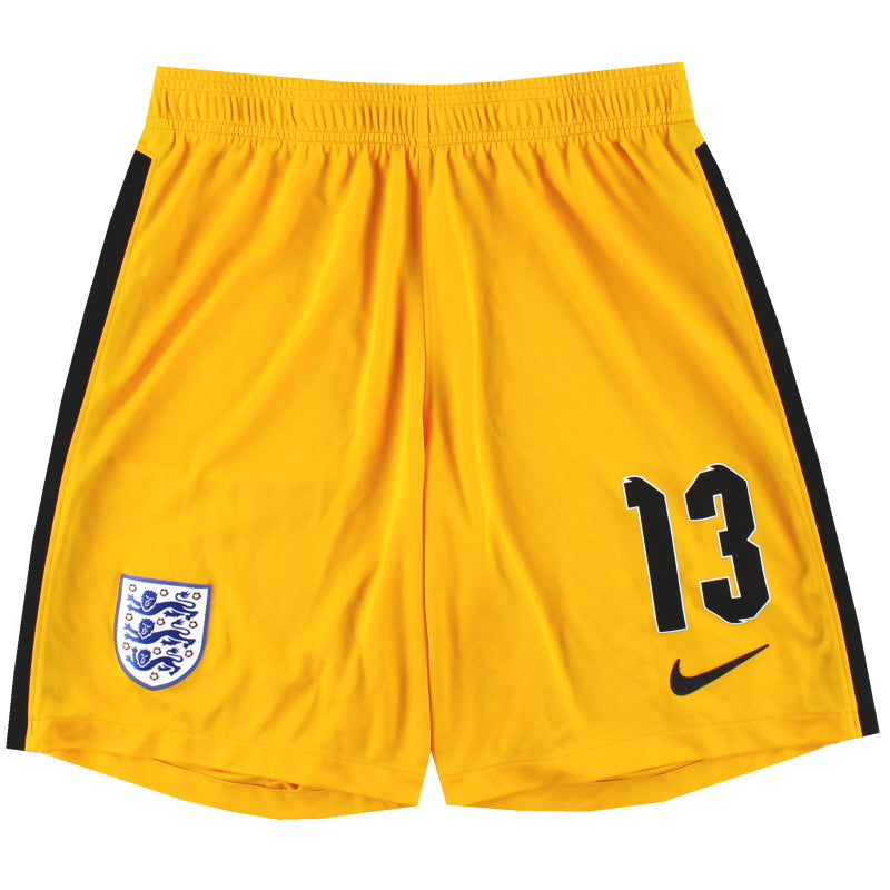 2020-21 England Nike Player Issue Goalkeeper Shorts #13 *As New* L Football Shirt