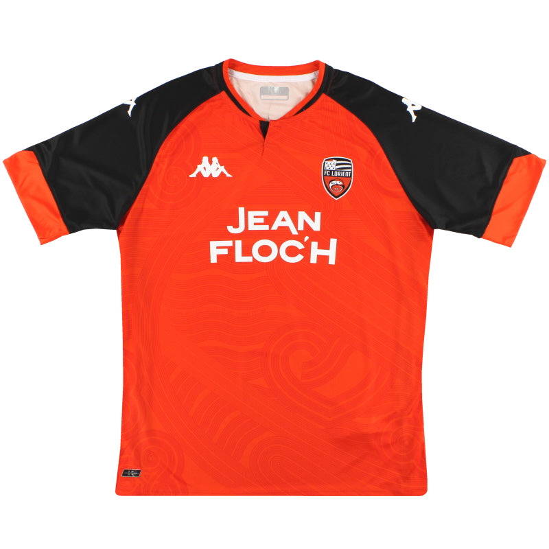 2020-21 FC Lorient Kappa Kombat Home Shirt *As New* S.Boys Football Shirt