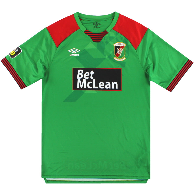 2020-21 Glentoran Umbro Home Shirt *As New* Football Shirt