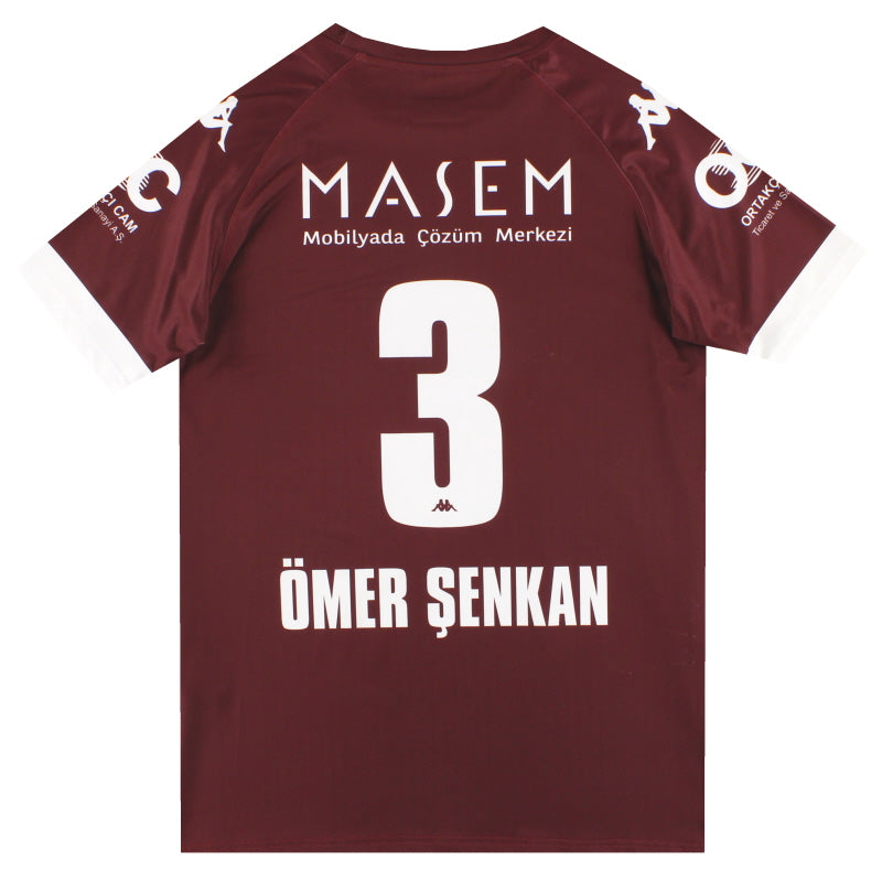 2020-21 Inegolspor Player Issue Home Shirt Omer Senkan #2 *As New* L Football Shirt