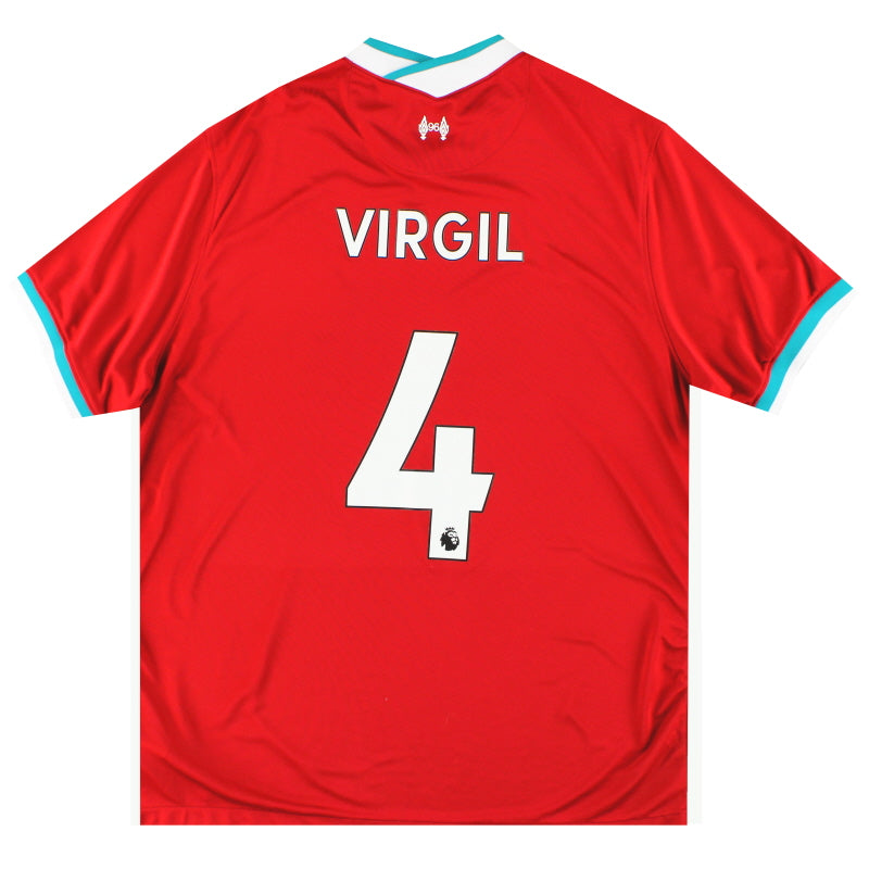 2020-21 Liverpool Nike Home Shirt Virgil #4 XXL Football Shirt