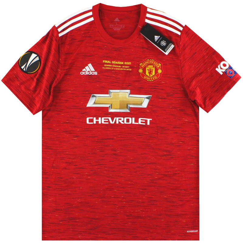 2020-21 Manchester United adidas 'Final Gdansk' Home Shirt *w/tags* L Football Shirt