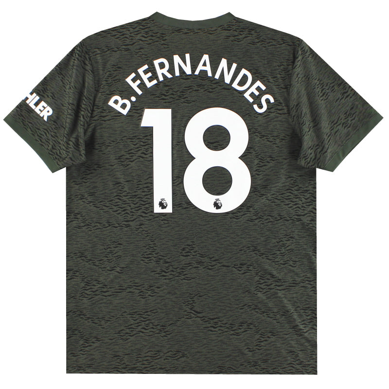 2020-21 Manchester United adidas Away Shirt B.Fernandes #18 XL Football Shirt