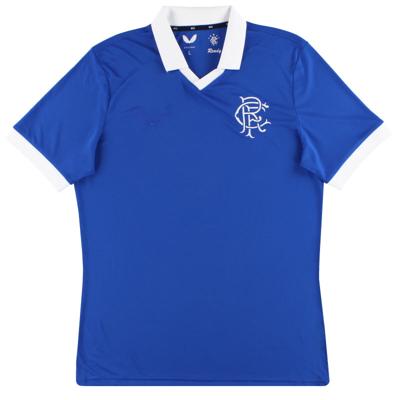 2020-21 Rangers Castore Retro Home Shirt *As New*  Football Shirt