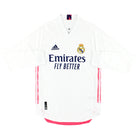 2020-21 Real Madrid adidas Authentic Home Shirt L/S *As New* S Football Shirt