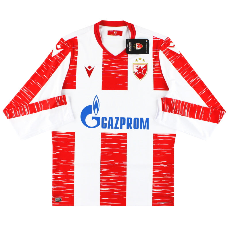 2020-21 Red Star Belgrade Macron Home Shirt L/S *w/tags* M Football Shirt