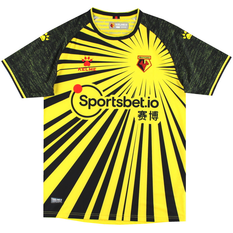 2020-21 Watford Kelme Home Shirt M Football Shirt