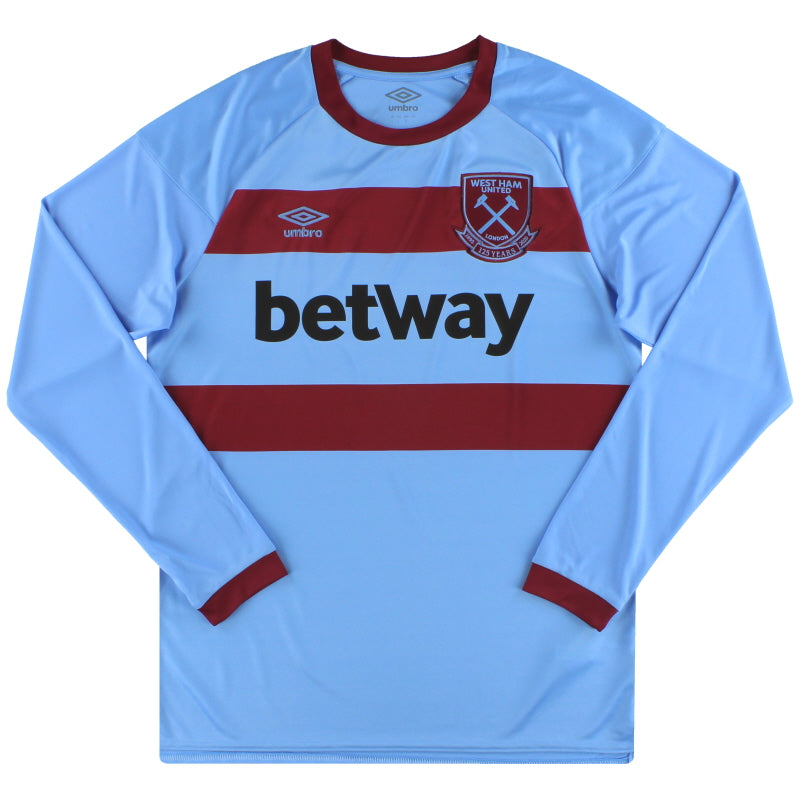 2020-21 West Ham Umbro '125 Years' Away Shirt L/S S Football Shirt