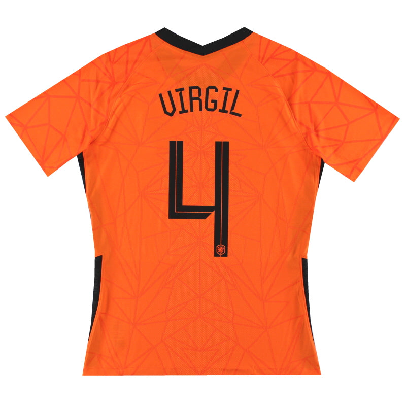 2020-22 Holland Nike Player Issue Home Shirt Virgil #4 *As New* XL Football Shirt