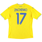 2020 Ukraine Joma Home Shirt Zinchenko #17 XL Football Shirt