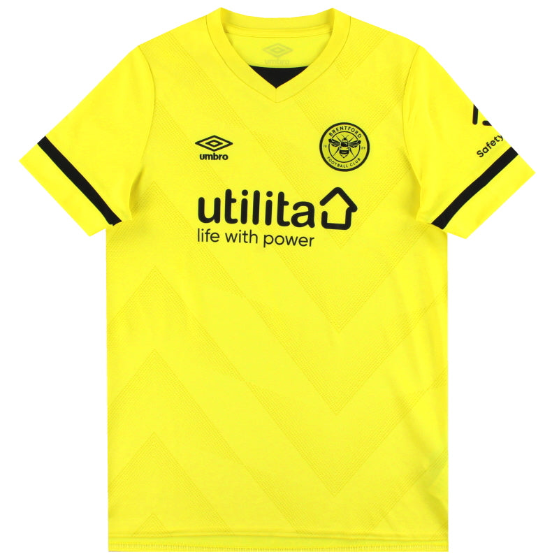 2021-22 Brentford Umbro Away Shirt *Mint* XL.Boys Football Shirt