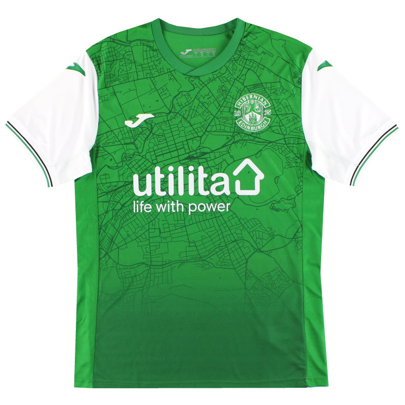 2021-22 Hibernian Joma Home Shirt *As New* L Football Shirt