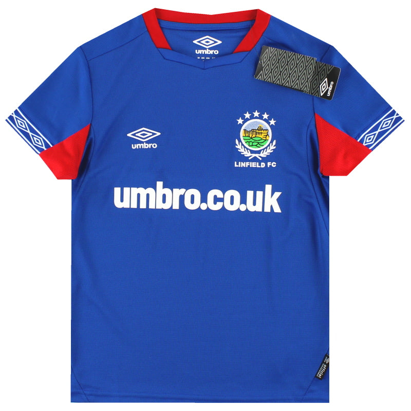 2021-22 Linfield Umbro Home Shirt *w/tags* S.Boys Football Shirt