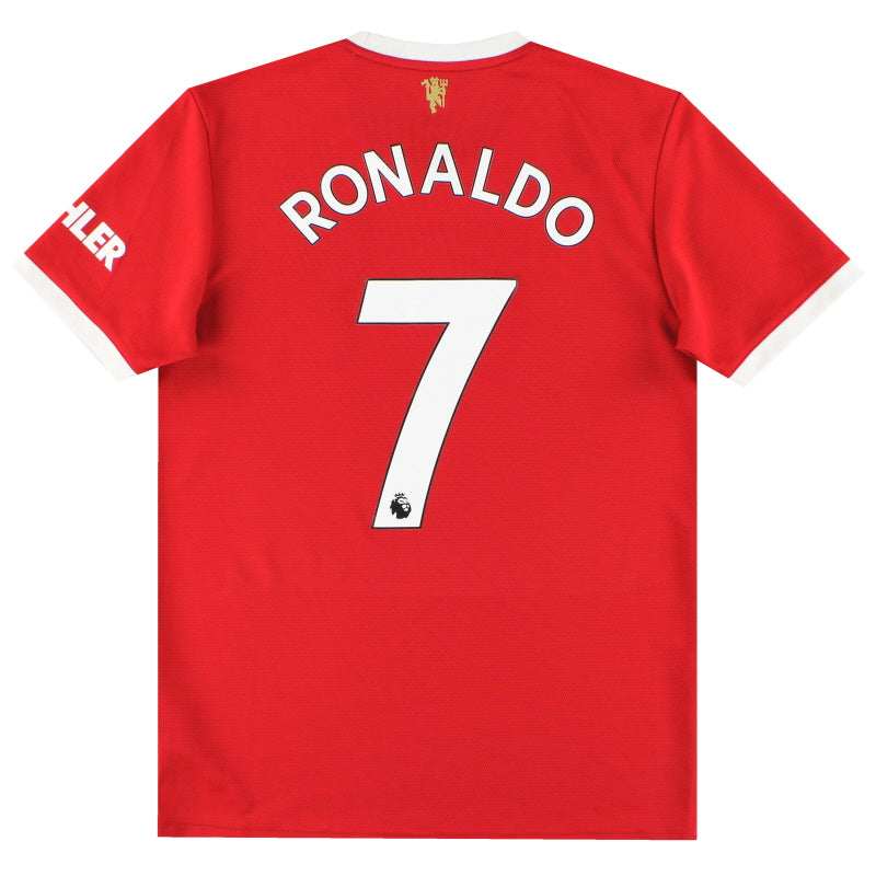 2021-22 Manchester United adidas Home Shirt Ronaldo #7 M Football Shirt