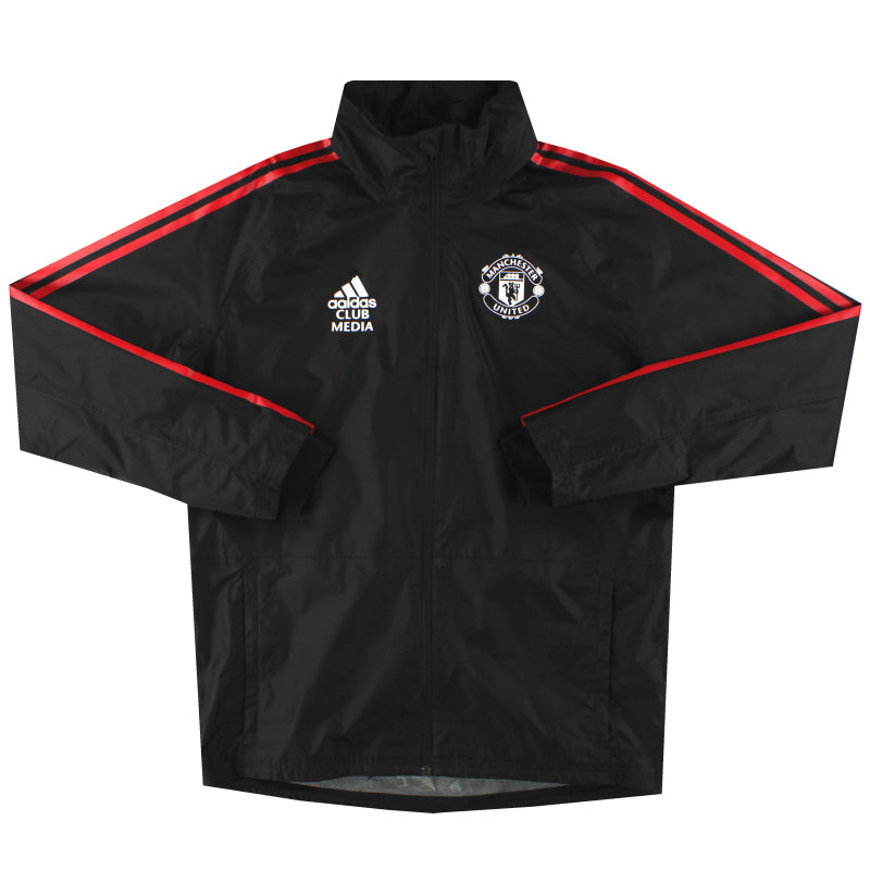 2021-22 Manchester United adidas Staff Issue 'Club Media' Rain Jacket M Jacket