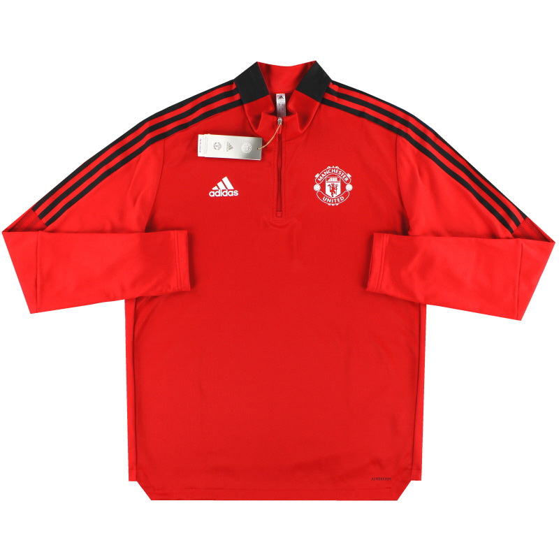 2021-22 Manchester United adidas 1/4 Zip Warm Training Top *w/tags* Football Shirt