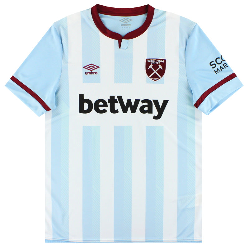 2021-22 West Ham Umbro Away Shirt *As New* L Football Shirt