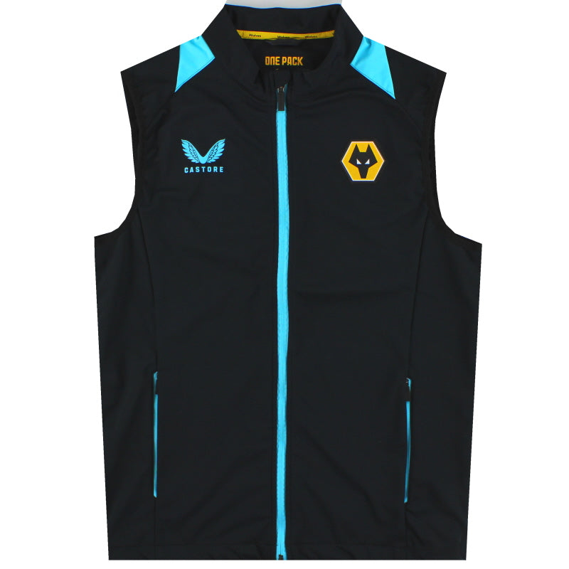 2021-22 Wolves Castore Pro Training Bench Gilet *As New* S Gilet