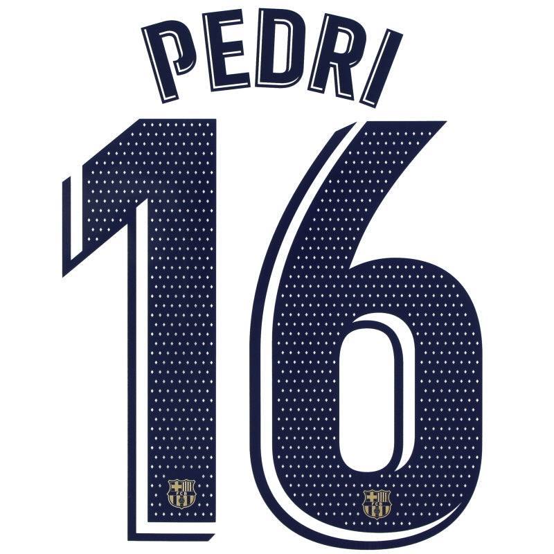 2022-23 Barcelona Pedri #16 Away Name Set *BNIB*  Football Shirt