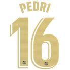 2022-23 Barcelona Pedri #16 Home Name Set *BNIB*  Football Shirt