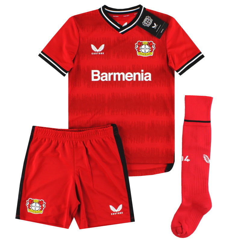 2022-23 Bayer Leverkusen Castore Full Home Kit *BNIB* 2-3 Years Football Shirt