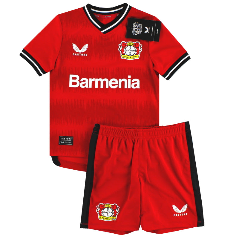 2022-23 Bayer Leverkusen Castore Home Shirt and Shorts *BNIB* 2-3 Years Football Shirt