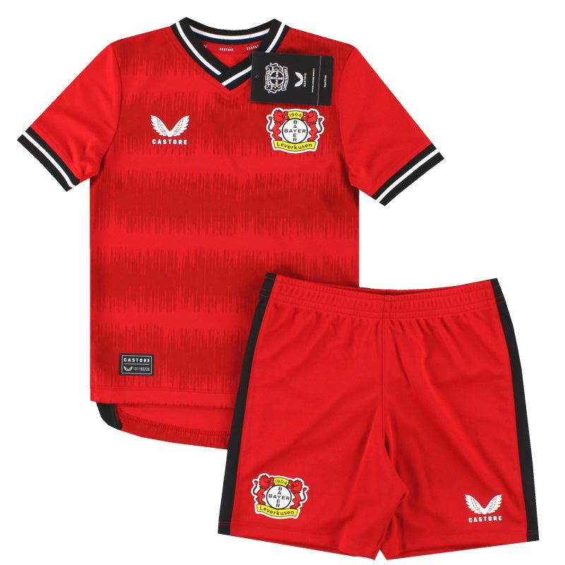 2022-23 Bayer Leverkusen Castore Home Shirt and Shorts *BNIB* 3-4 Years Football Shirt