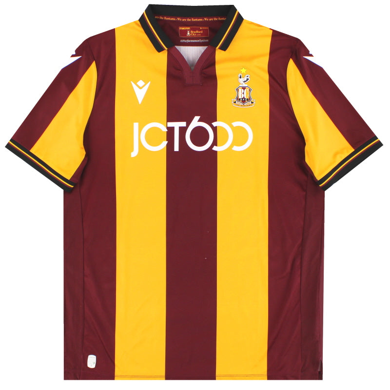 2022-23 Bradford City Macron Home Shirt XL Football Shirt