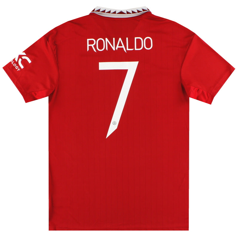 2022-23 Manchester United adidas Home Shirt Ronaldo #7 *As New* L Football Shirt