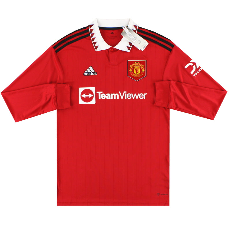 2022-23 Manchester United adidas Home Shirt L/S *w/tags* Football Shirt