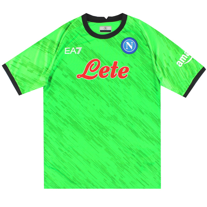 2022-23 Napoli EA7 Goalkeeper Shirt *As New* XL  Football Shirt