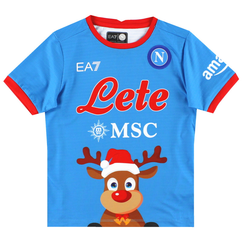 2022-23 Napoli EA7 'Special Edition' Christmas Shirt *As New* 5 Years Football Shirt