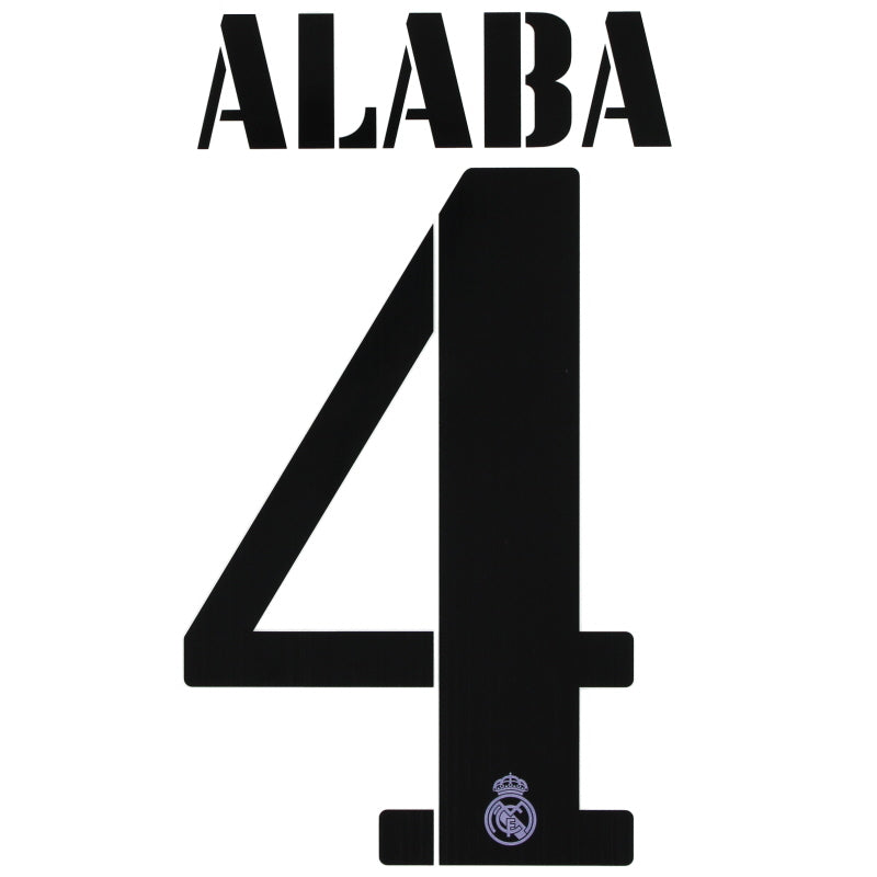 2022-23 Real Madrid Alaba #4 CL Home Name Set *BNIB*  Football Shirt