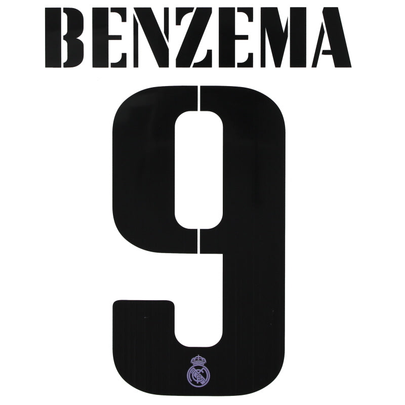 2022-23 Real Madrid Benzema #9 CL Home Name Set *BNIB*  Football Shirt