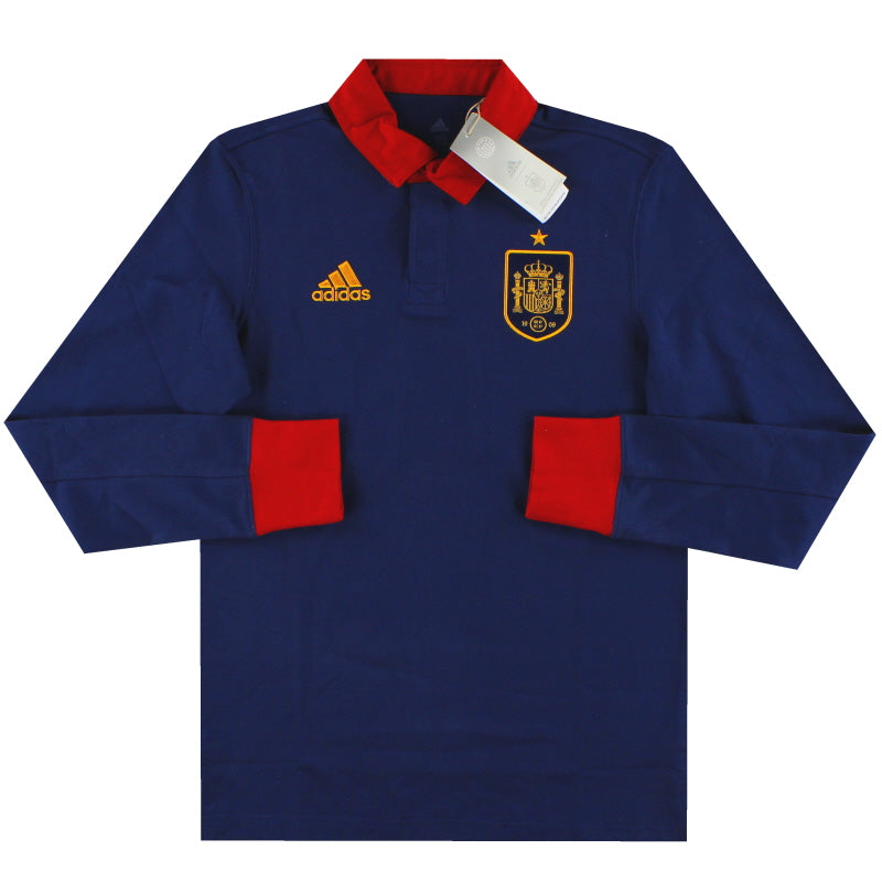 2022-23 Spain adidas Lifestyler L/S Polo T-Shirt *w/tags* XS T-Shirt