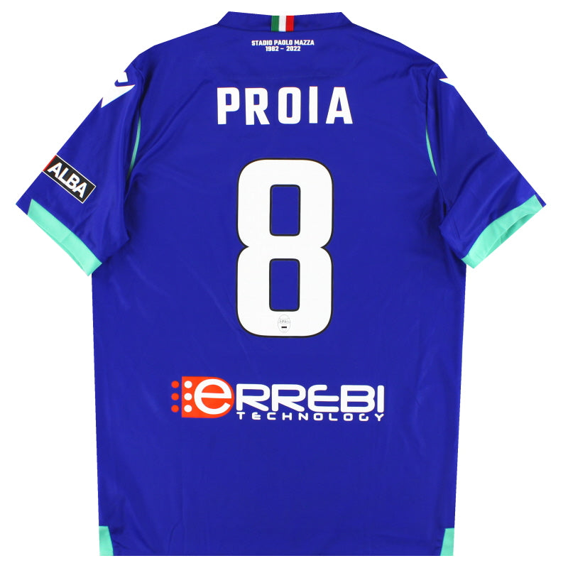 2022-23 SPAL Macron Player Issue Third Shirt Proia #8 *As New* L Football Shirt