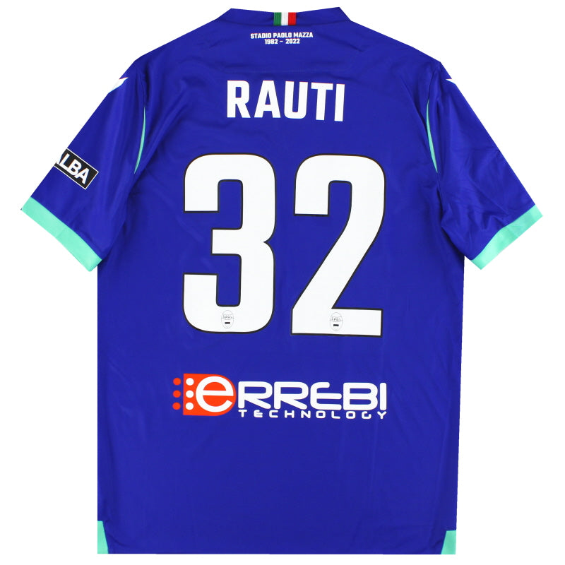 2022-23 SPAL Macron Player Issue Third Shirt Rauti #32 *As New* L Football Shirt