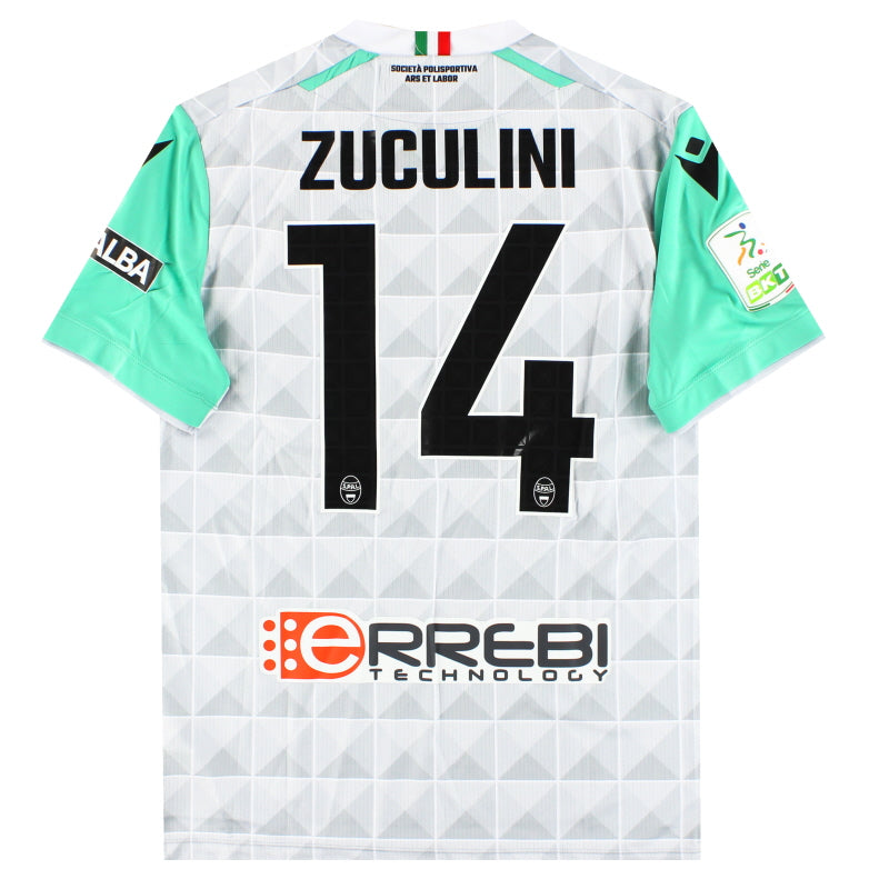 2022-23 SPAL Macron Player Issue Away Shirt Zuculini #14 *As New* M Football Shirt