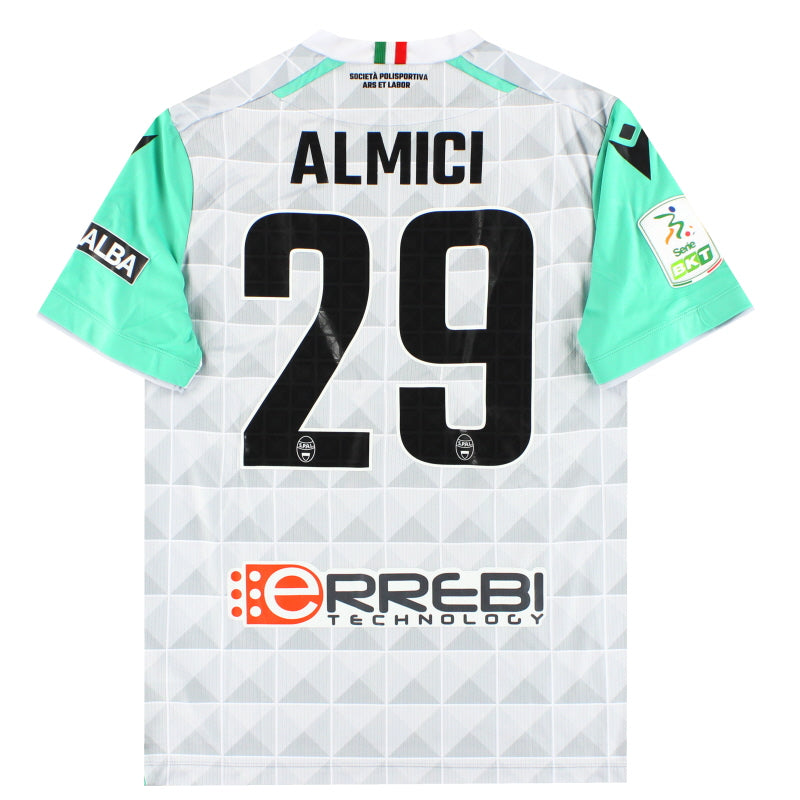 2022-23 SPAL Macron Player Issue Away Shirt Almici #29 *As New* M Football Shirt