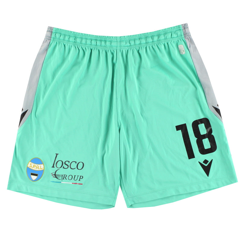 2022-23 SPAL Macron Player Issue Away Shorts #18 *As New* XL Football Shorts