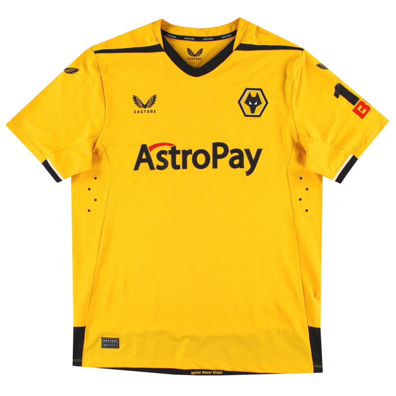 2022-23 Wolves Castore Pro Home Shirt *As New* XL  Football Shirt